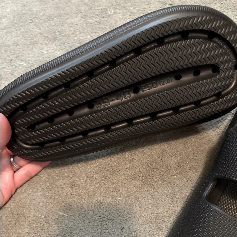 Black Slide Sandals